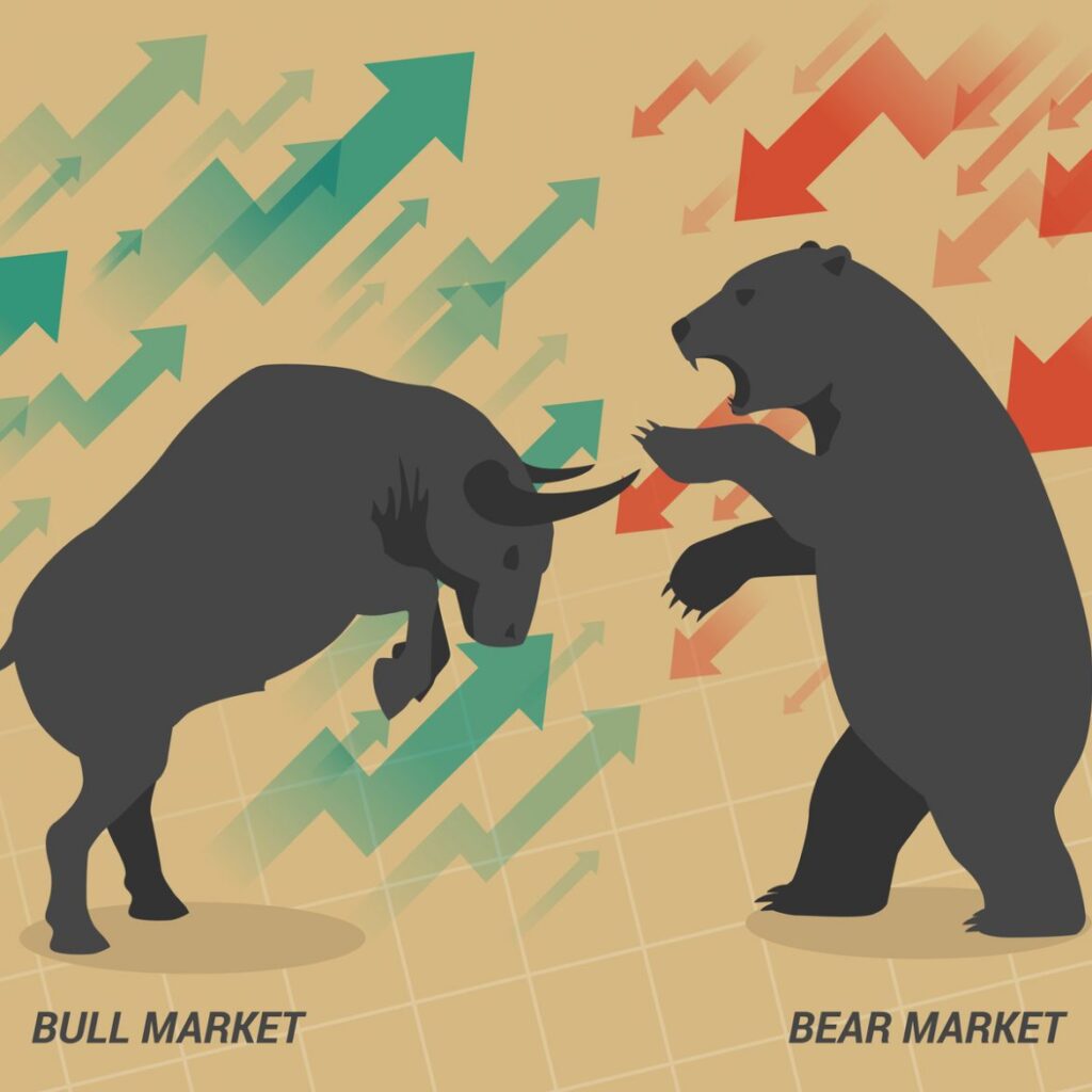 بازار گاوی (Bull market ) و بازار خرسی (Bear market) چیست؟